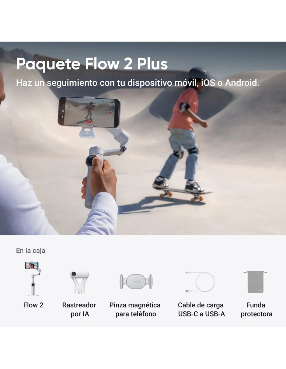 Estabilizador Flow 2 AI Tracker Bundle para smartphone