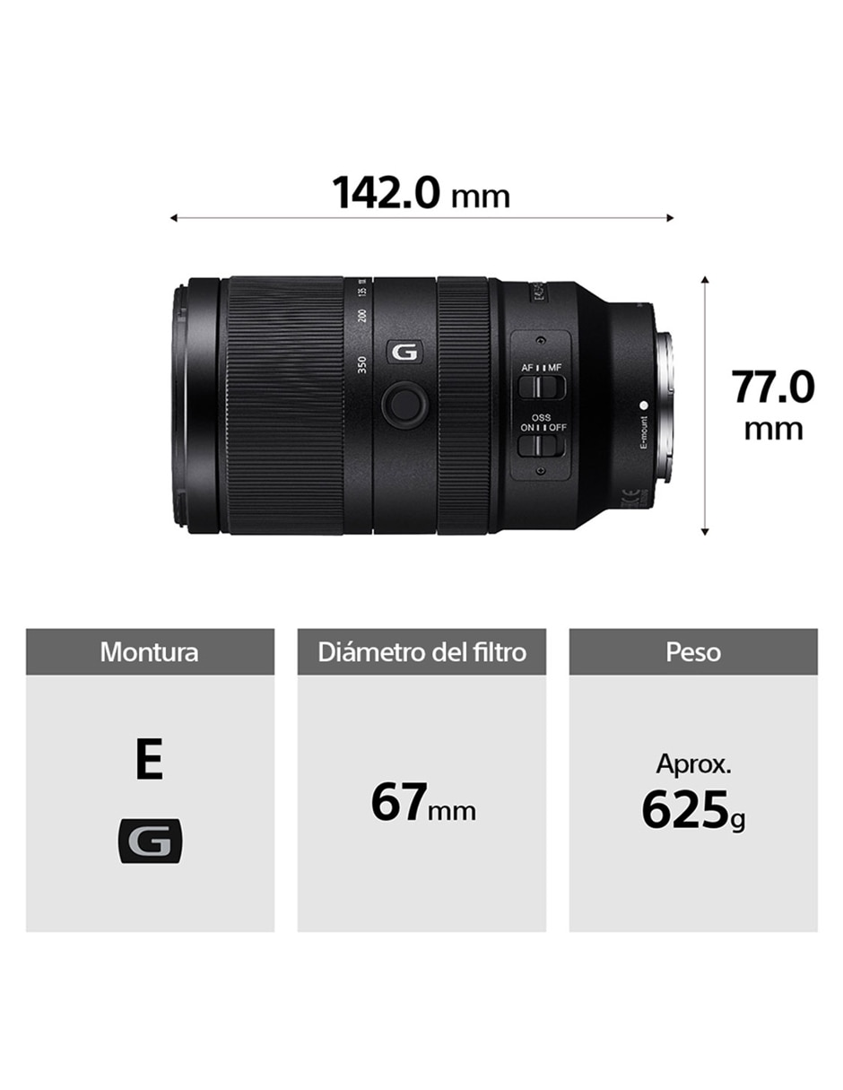 Lente 105 a 525 mm (0043) f / 6.3  E-Mount 9