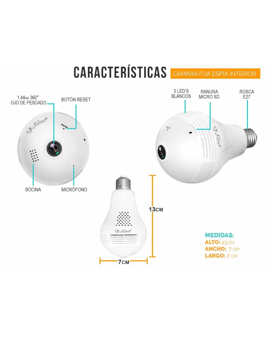 Cámara individual de seguridad Alámbrica para Interior 10
