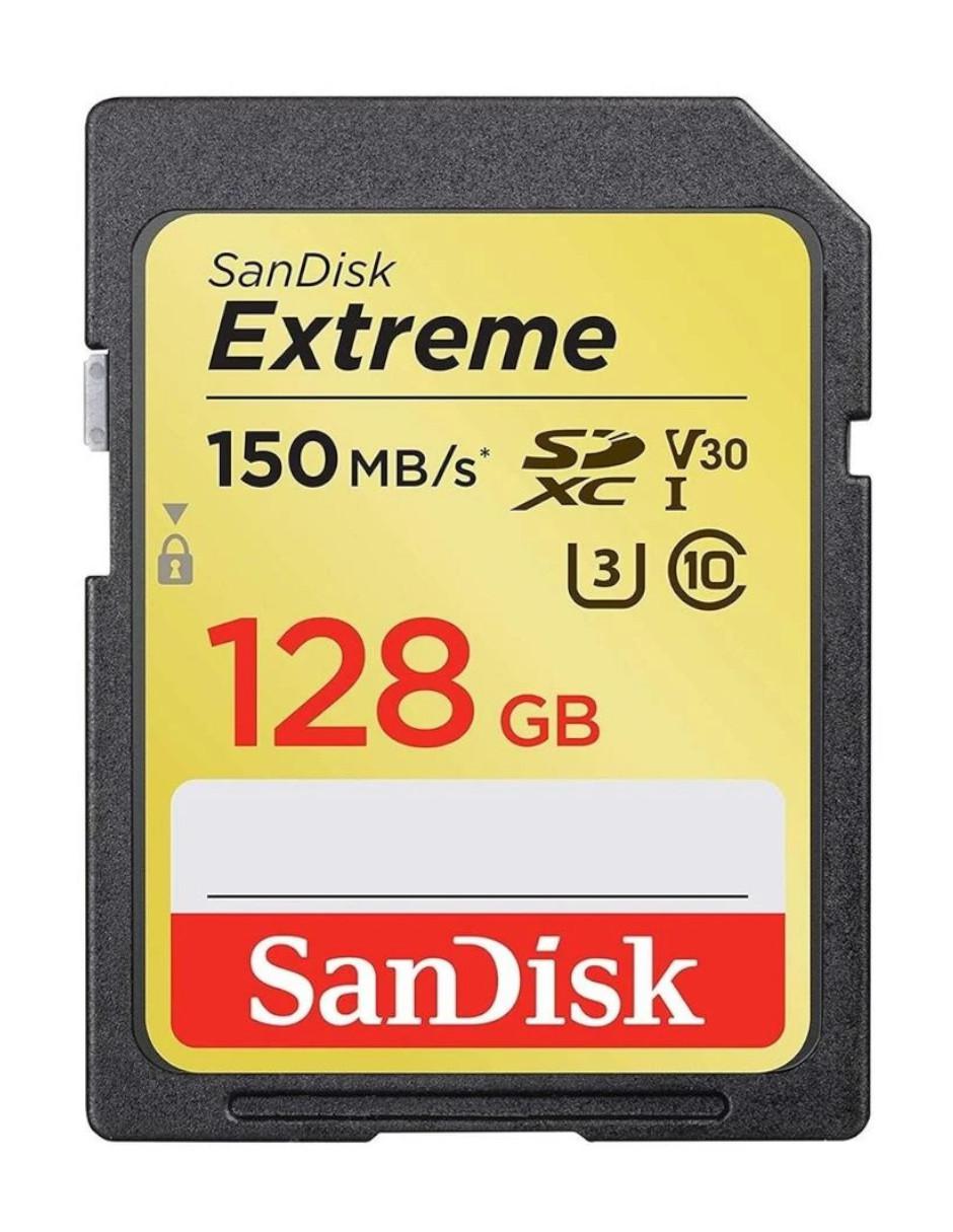 Tarjeta SD 128GB Sandisk Extreme 4K SDSDXV5-128G-GNCIN