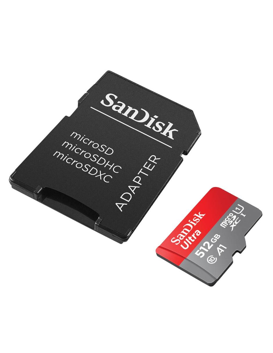 Memoria Micro SD 512GB Sandisk Ultra Clase 10 A1 Full HD SDSQUA4-512G-GN6MA