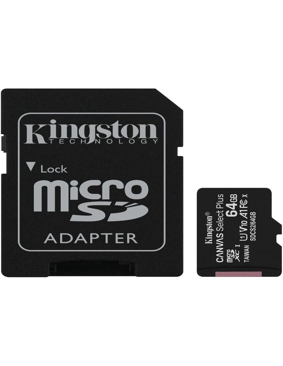 Adaptador y Micro SD C10 Kingston Plus 64 GB