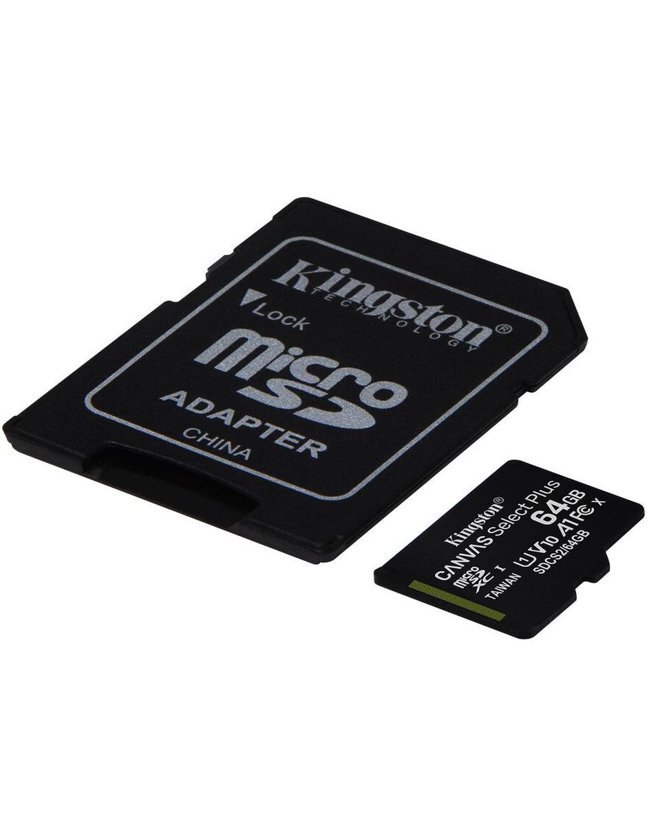 Adaptador y Micro SD C10 Kingston Plus 64 GB