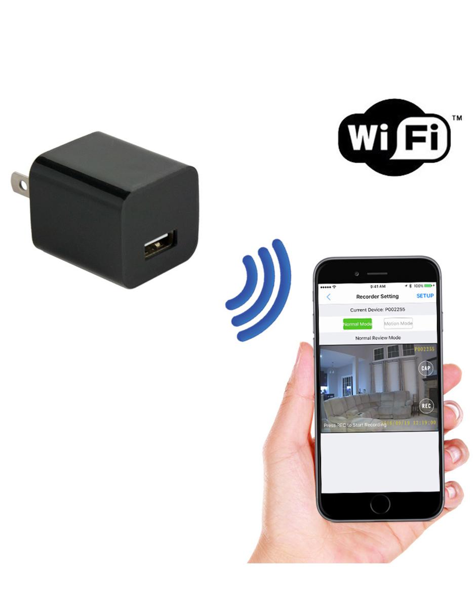 Cámara espía cargador USB de seguridad FULLHD 6