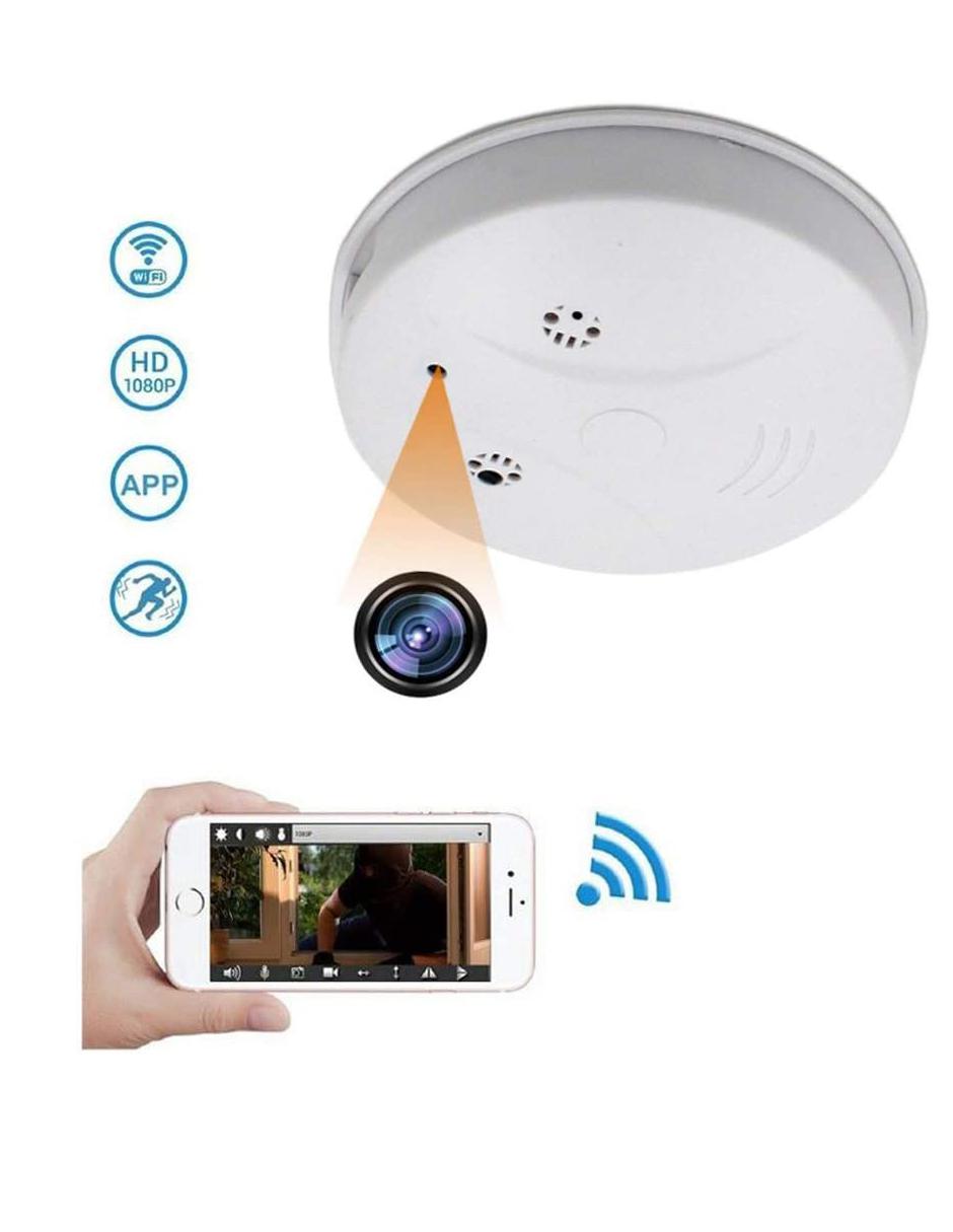 Cámara espía oculta en sensor detector de Humo Simulado GoGo Electronics