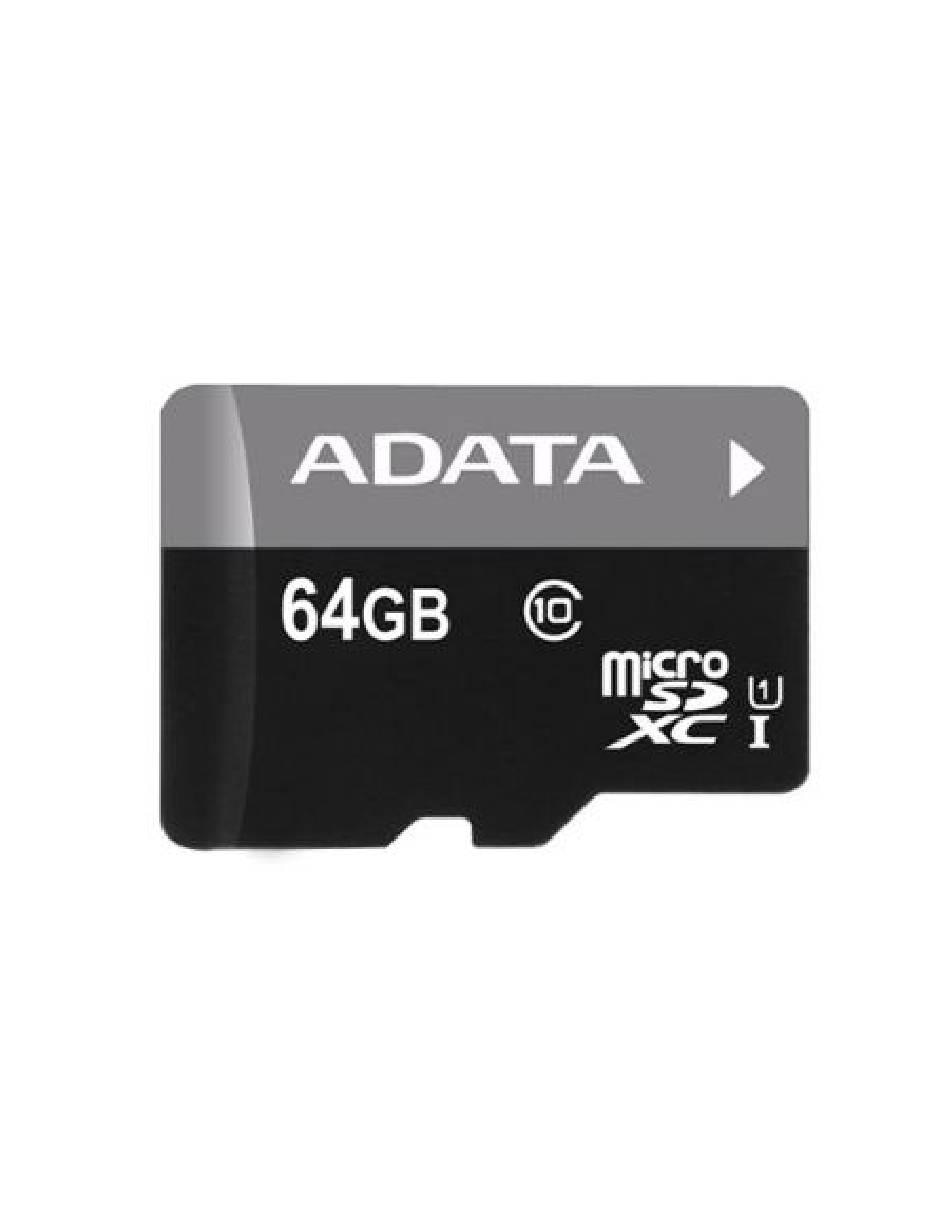 Memoria Micro SDHC Adata 64 GB UHS-I con Adaptador CL10 AUSDX64GUICL10-R