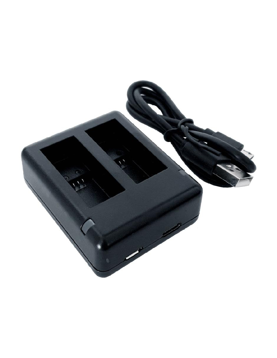 Cargador de pilas Mini-USB + Micro-USB Cargador de pilas Mini-USB + Micro-USB