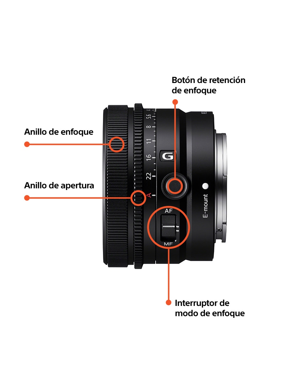 Lente zoom angular 49 mm f / 2.8 para camara sony 8