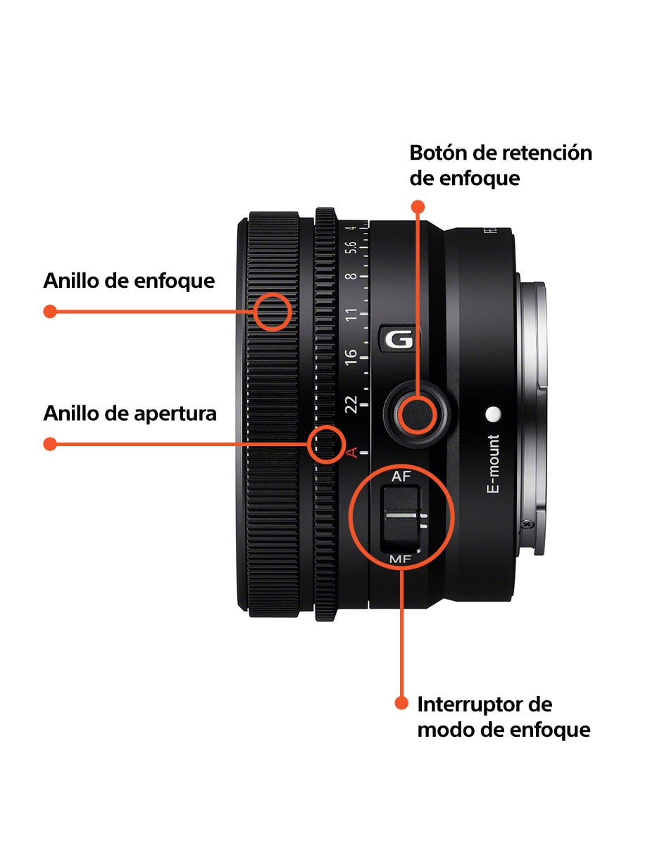 Lente 50 mm f / 2.5 E-Mount 15