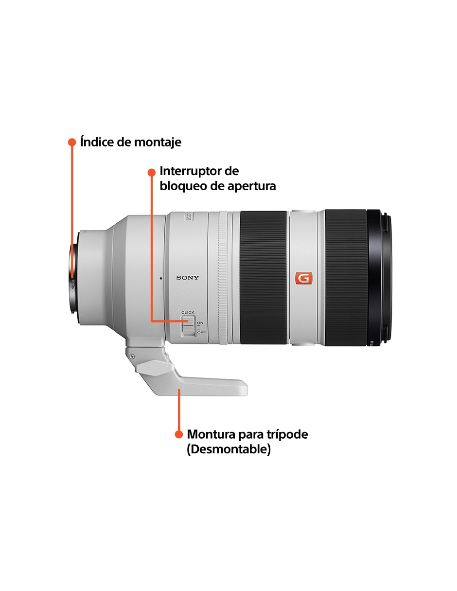 Lente Sony 70 a 200 mm f / 2.8 E-Mount