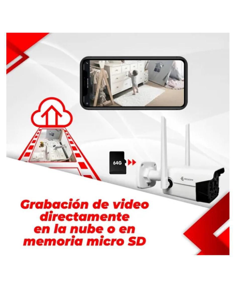 Cámara Individual de Seguridad Alámbrica e Inalámbrica para Interior y Exterior Cámara Individual de Seguridad Alámbrica e Inalámbrica para Interior y Exterior