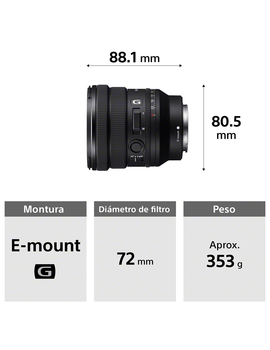 Lente Sony 16 a 35 mm f / 4 E-Mount