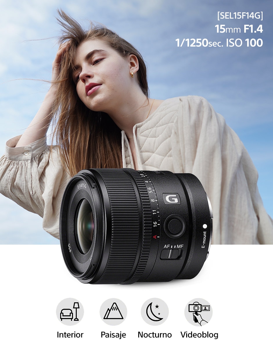 Lente 15 mm f / 1.4 E-Mount 12