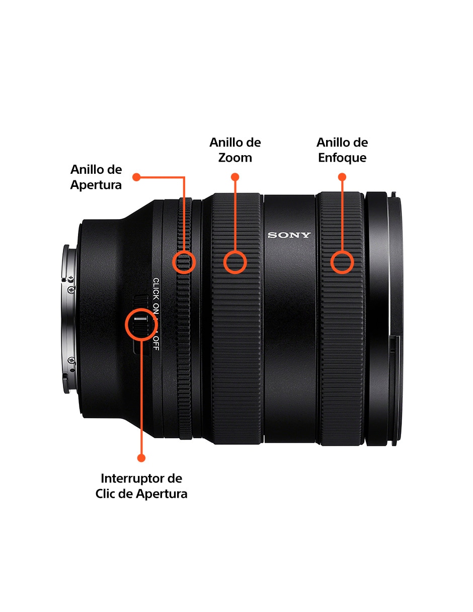 Lente 20 a 70 mm f / 4 E-Mount 17