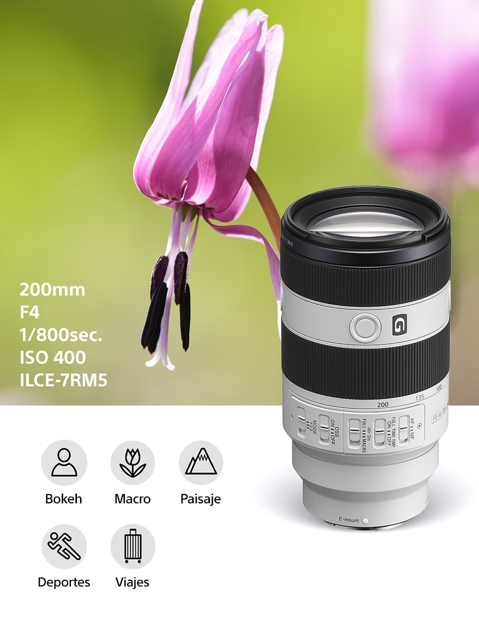 Lente Sony 70 a 200 mm f / 4 E-Mount