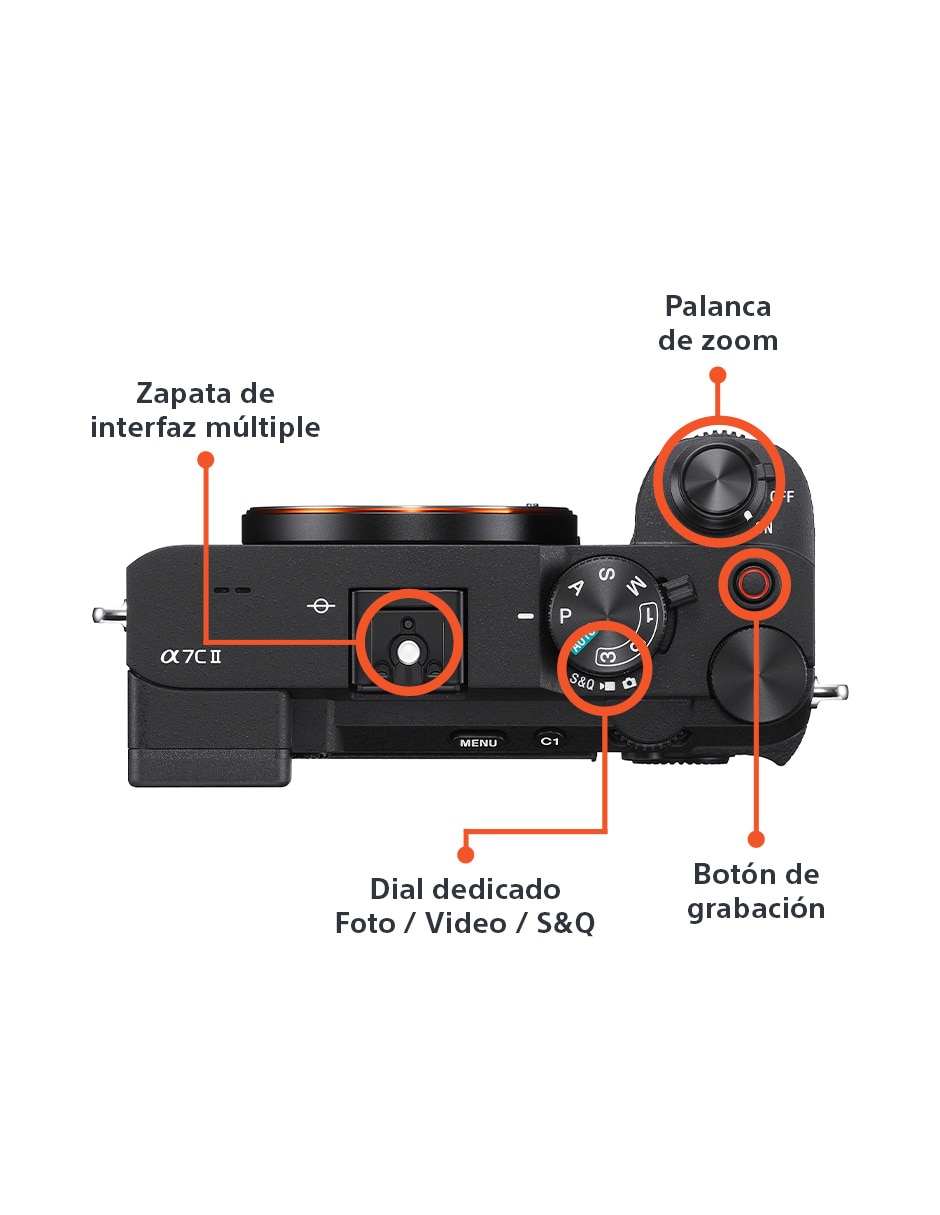 Cámara sin espejo ILCE-7CM2/BQ E-Mount 7
