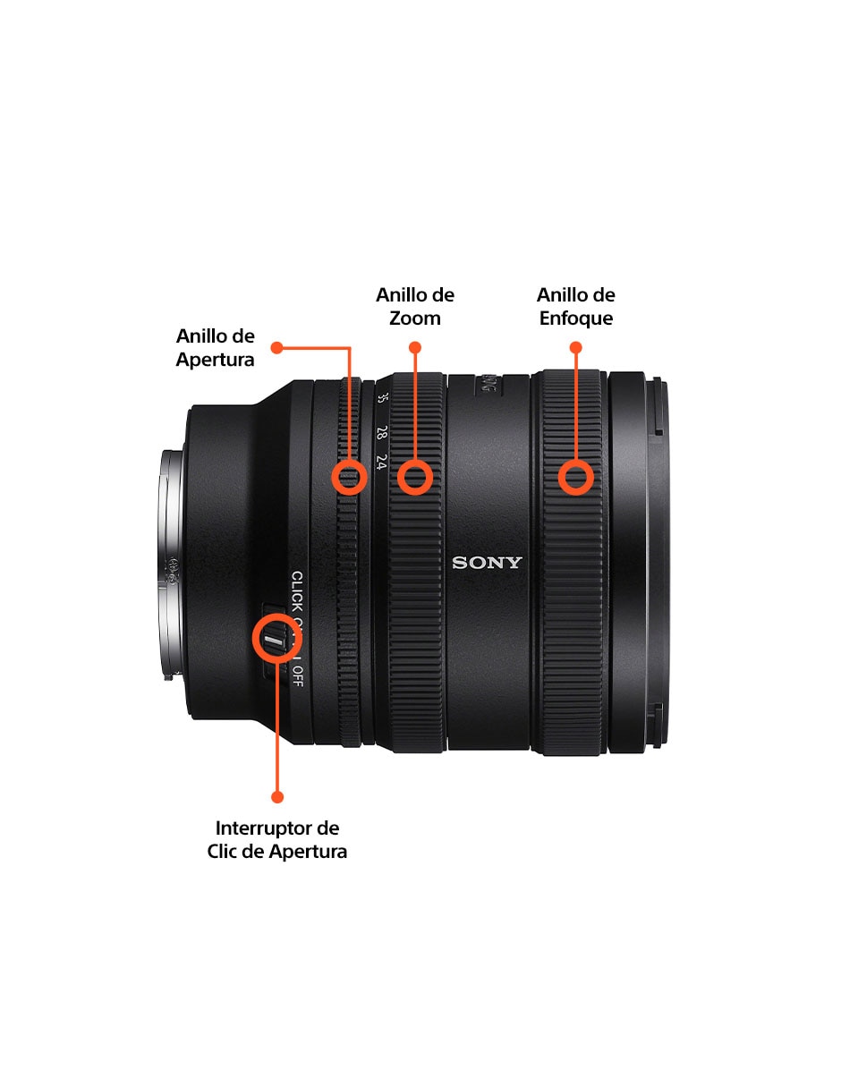Lente zoom estándar 67 mm f / 2.8 para cámara sony 6