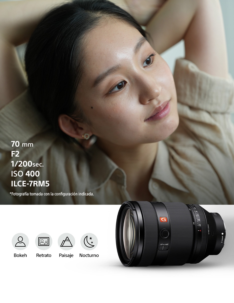 Lente zoom estándar 86 mm f / 2 para cámara sony 3