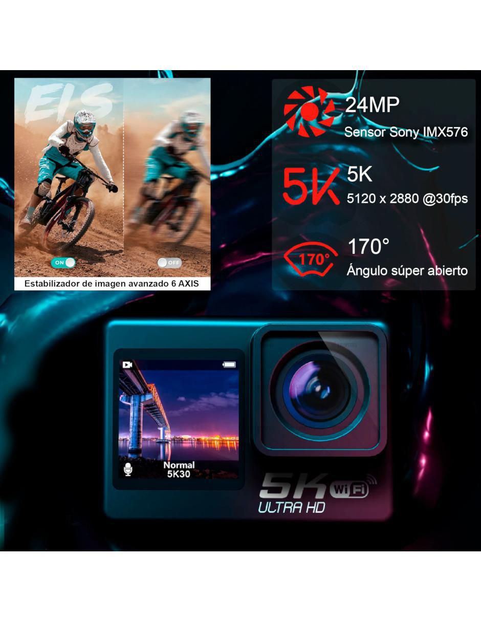 Cámara deportiva VD-302P 5K/UHD 6