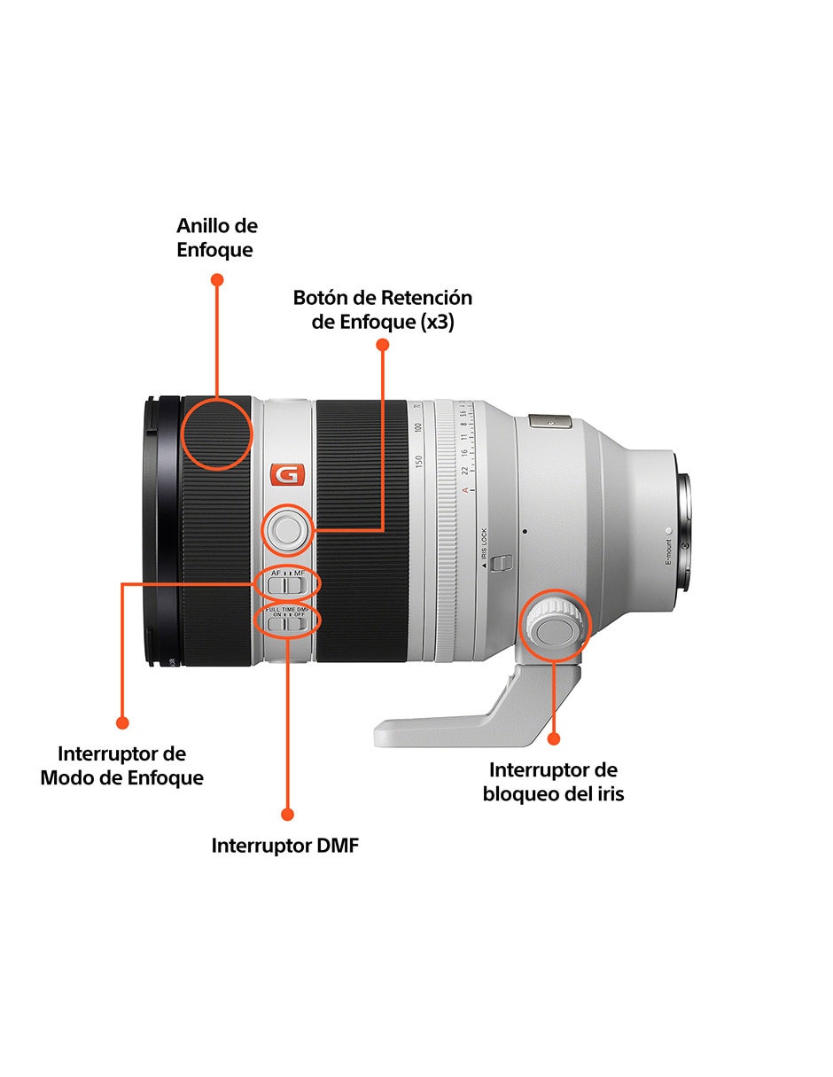 Lente 50 a 150 mm f / 2 E-Mount 10
