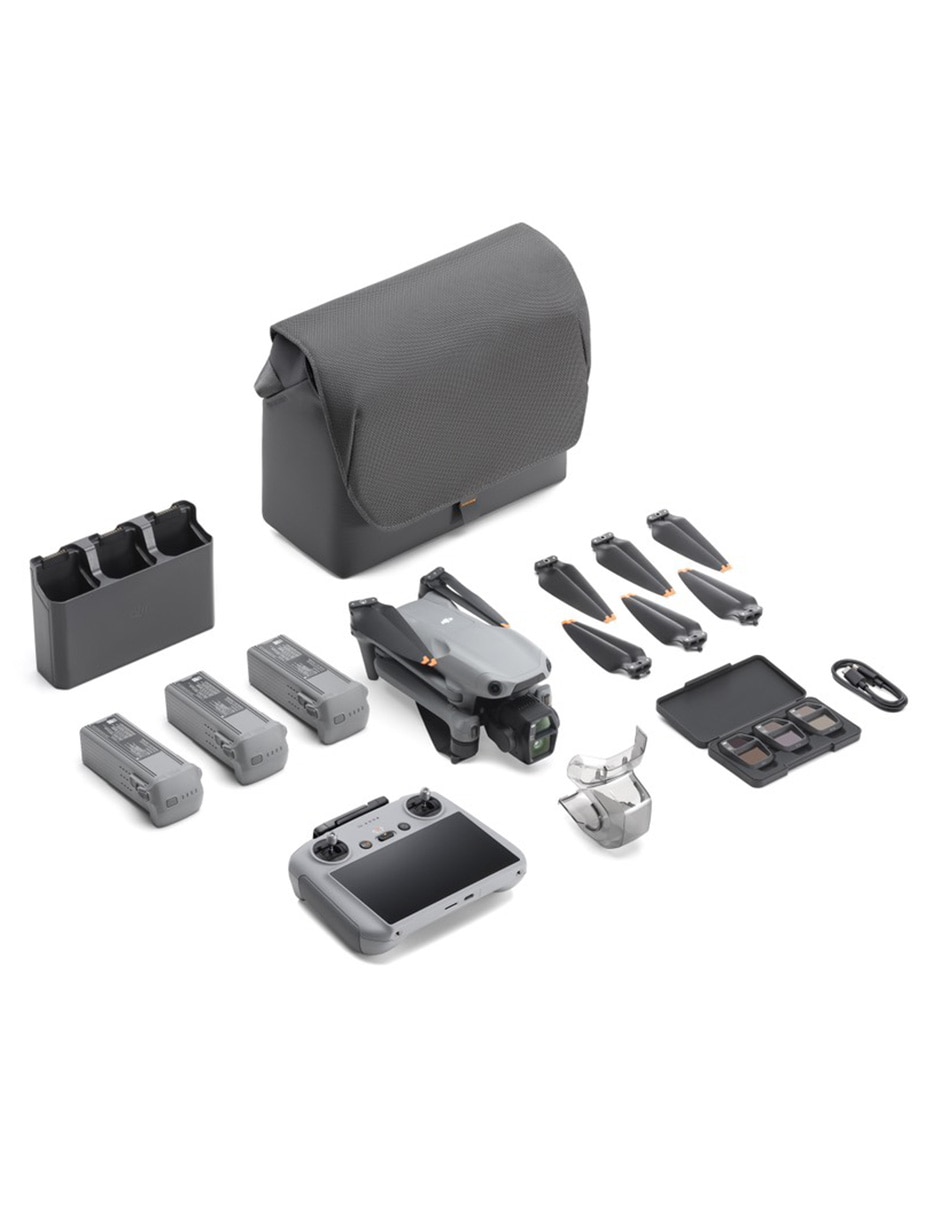 Dron Dji modelo Air 3S Fly More Combo (RC 2) 4K/UHD 45 min de vuelo