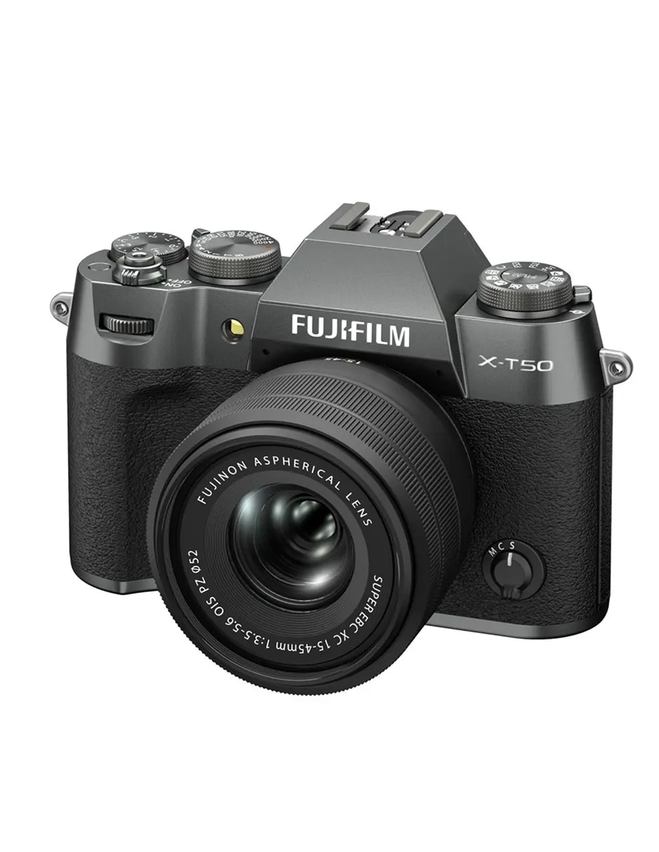 Kit cámara s/esp y acc film modelo X-T50 + XC15-45mm con lente zoom f / 5.6 5