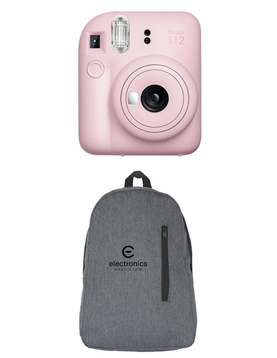 Cámara instantánea film mini 12 mochila