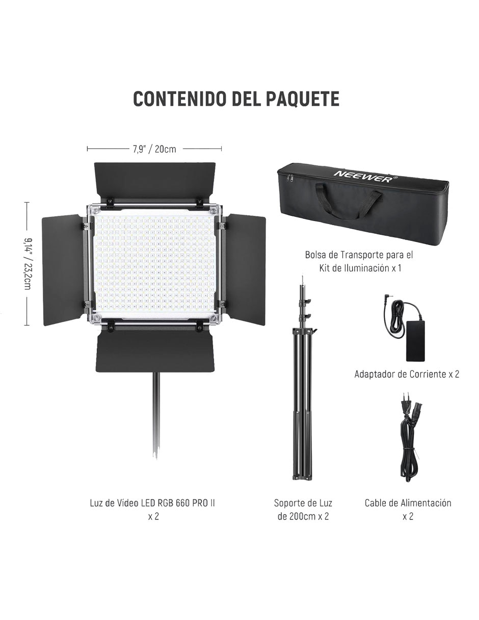 Set paneles RGB660 PRO II 13