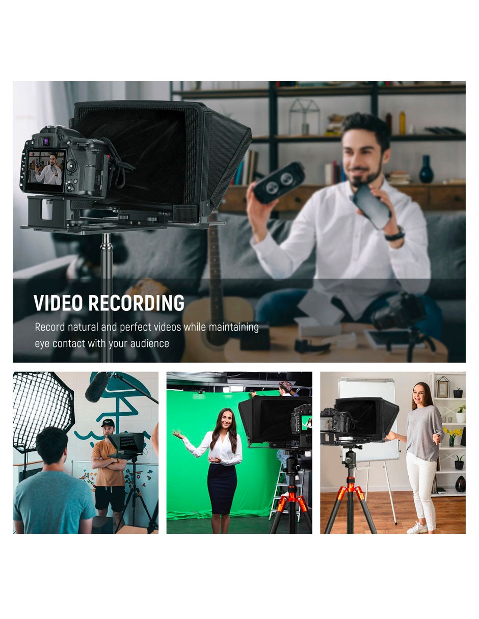 Kit accesorios para cámara Neewer Teleprompter