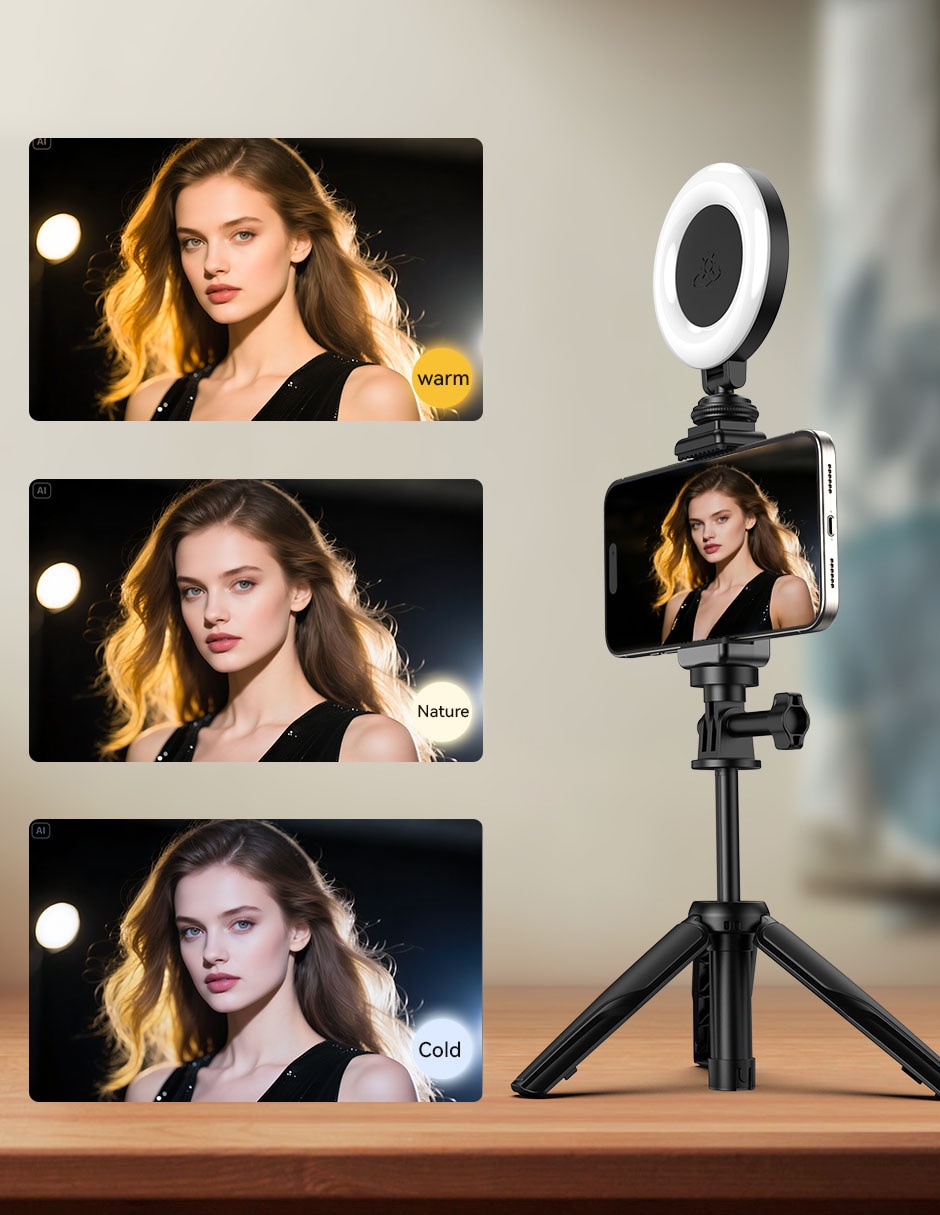 Aro de luz de plástico para celular 23