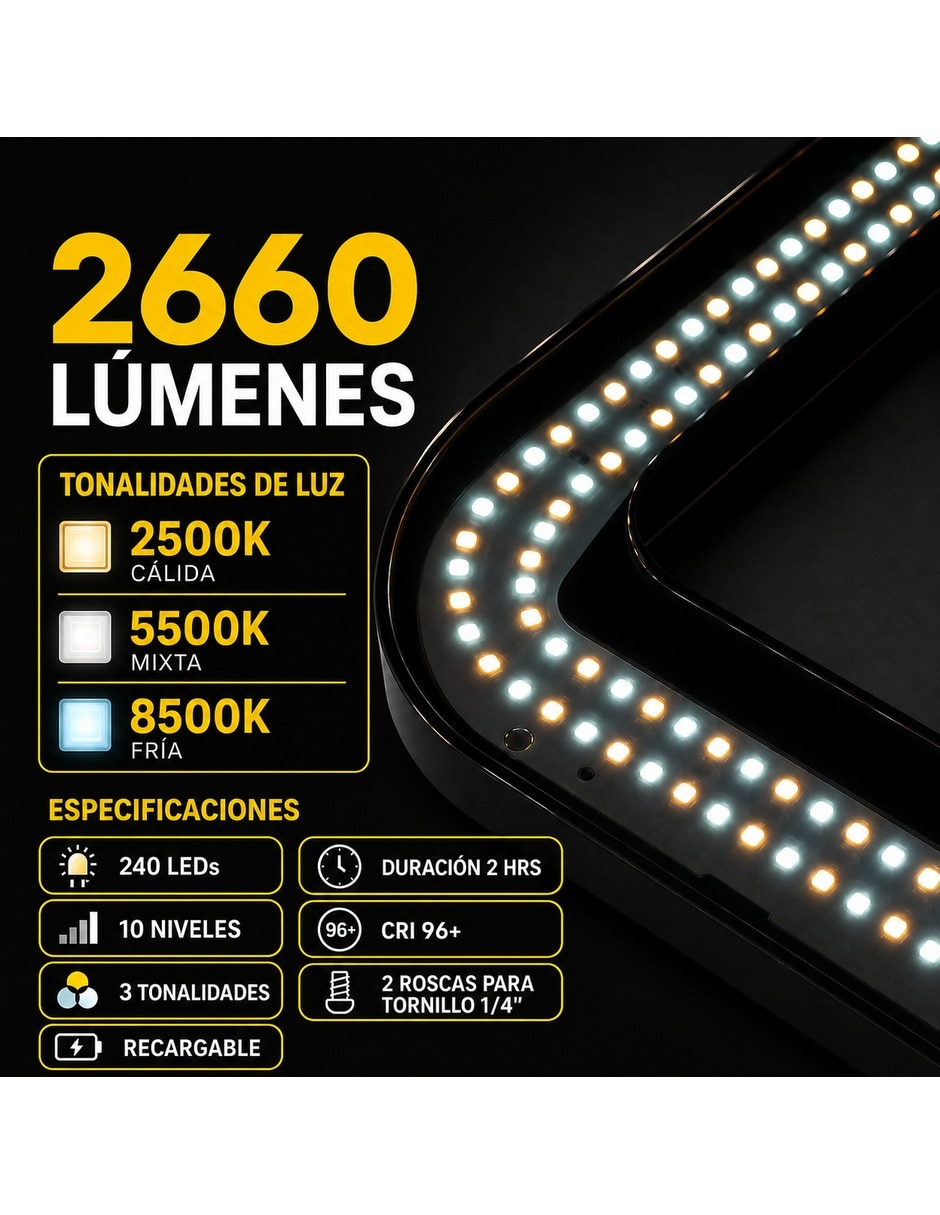 Lámpara para fotografía Comerliv modelo YM200