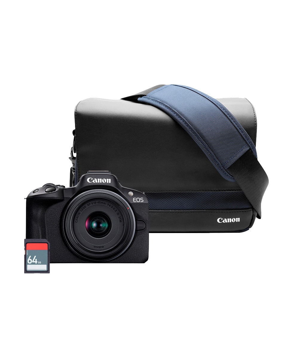 Kit cámara sin espejo y accesorios EOS R50 con lente 18 a 45 mm f / 6.3 RF-Mount