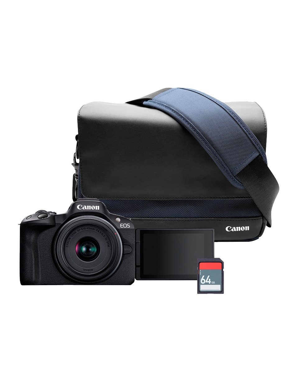 Kit cámara sin espejo y accesorios EOS R50 con lente 18 a 45 mm f / 6.3 RF-Mount 11