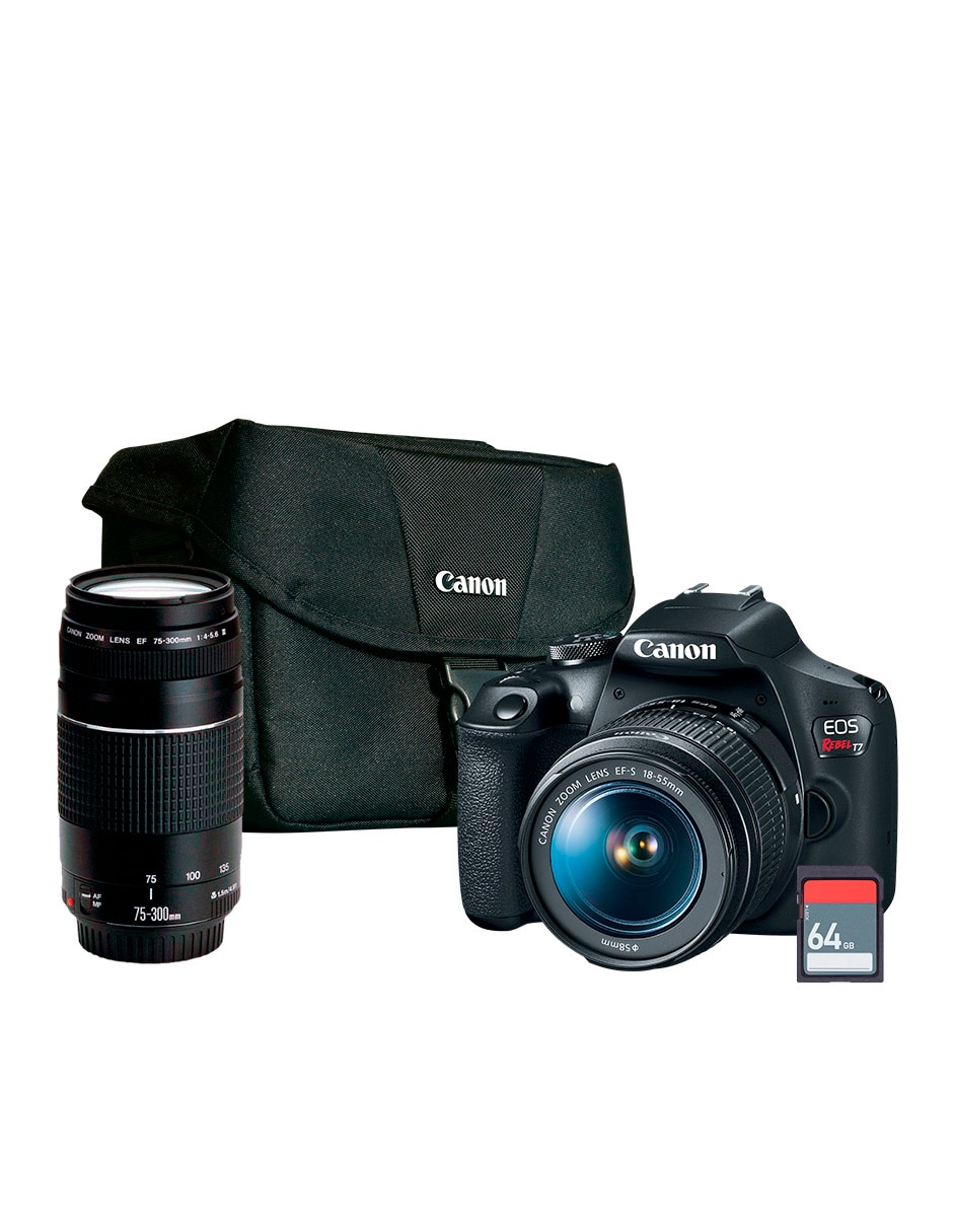 Kit cámara reflex y accesorios T7 con lente 18 a 55 mm f / 22 7