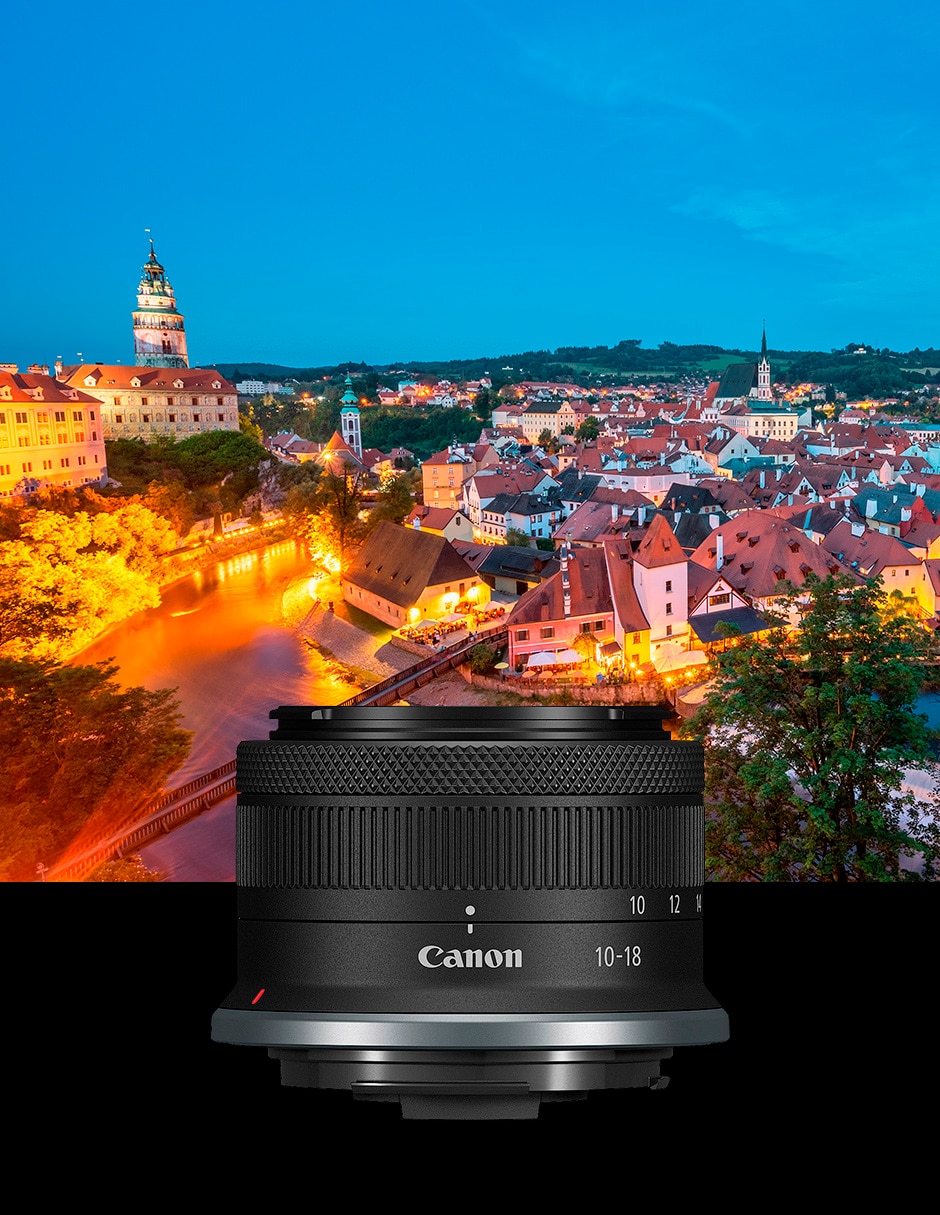 Lente zoom angular modelo RFS10-18 IS STM 49 mm f / 4.5 para cámara serie EOS R 6