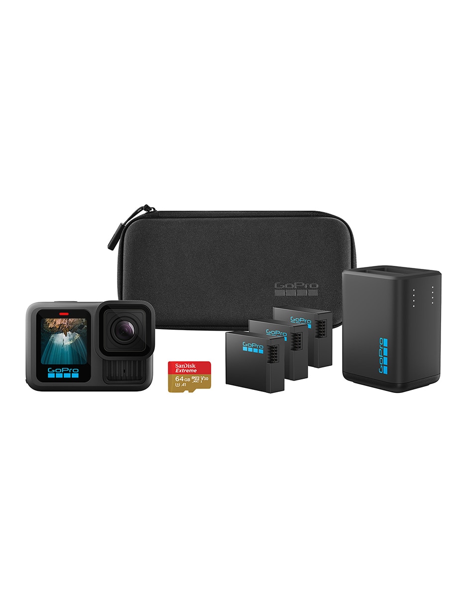 Cámara de acción Gopro HERO13 Black Extended Power Bundle CHDRB-134-RW 5K/UHD