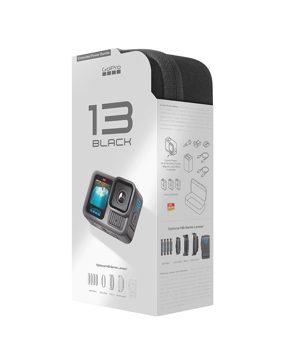 Cámara de acción Gopro HERO13 Black Extended Power Bundle CHDRB-134-RW 5K/UHD