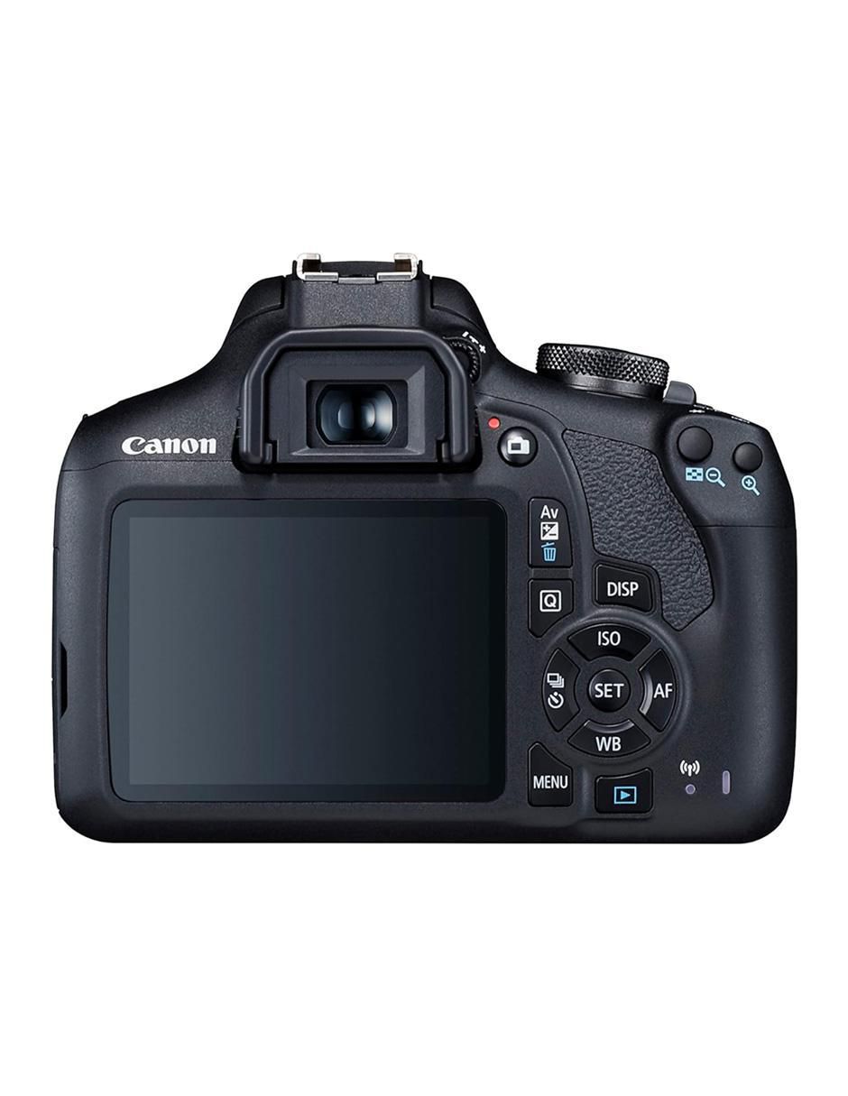 Cámara long zoom modelo eos 2000d 24 megapíxeles