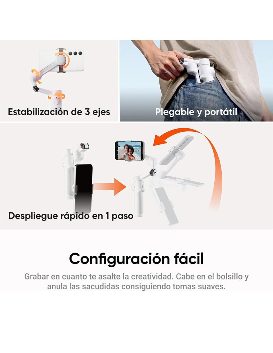 Estabilizador Smartphone Insta360 modelo Flow 2 AI Tracker