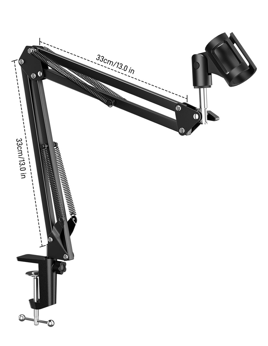 Soporte brazo para micrófono de metal Soporte brazo para micrófono de metal
