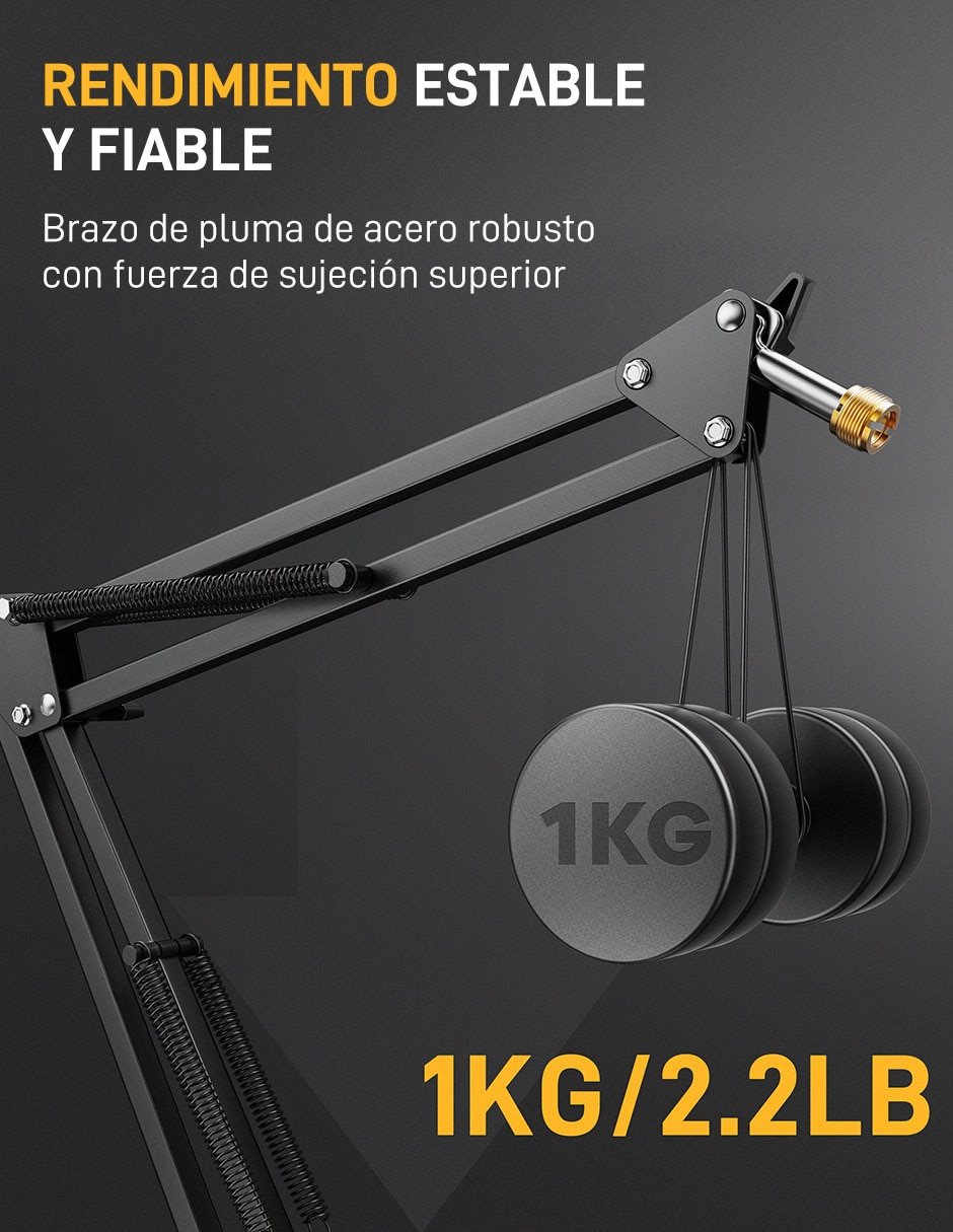 Soporte brazo para micrófono de Maono metal