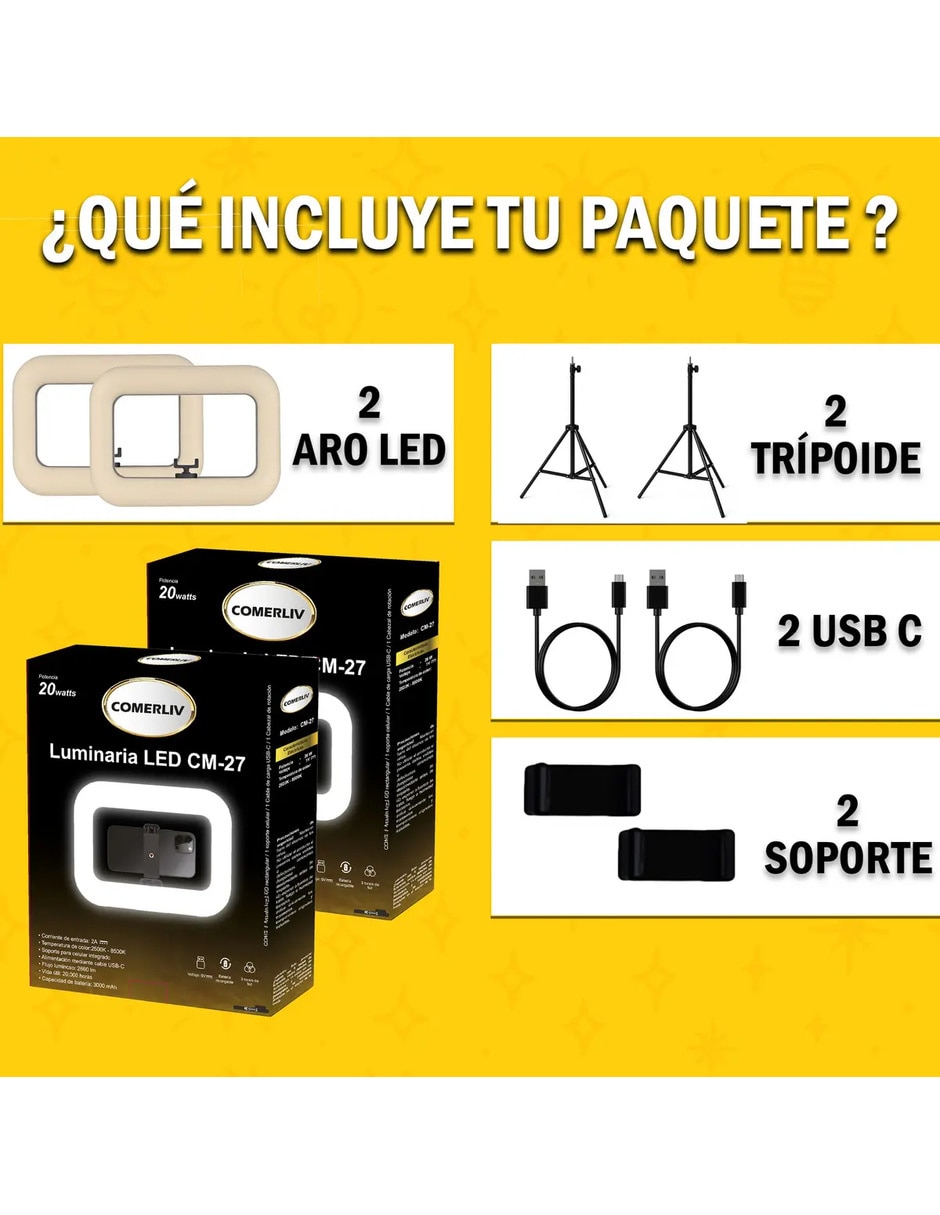 Aro de luz YM200 7