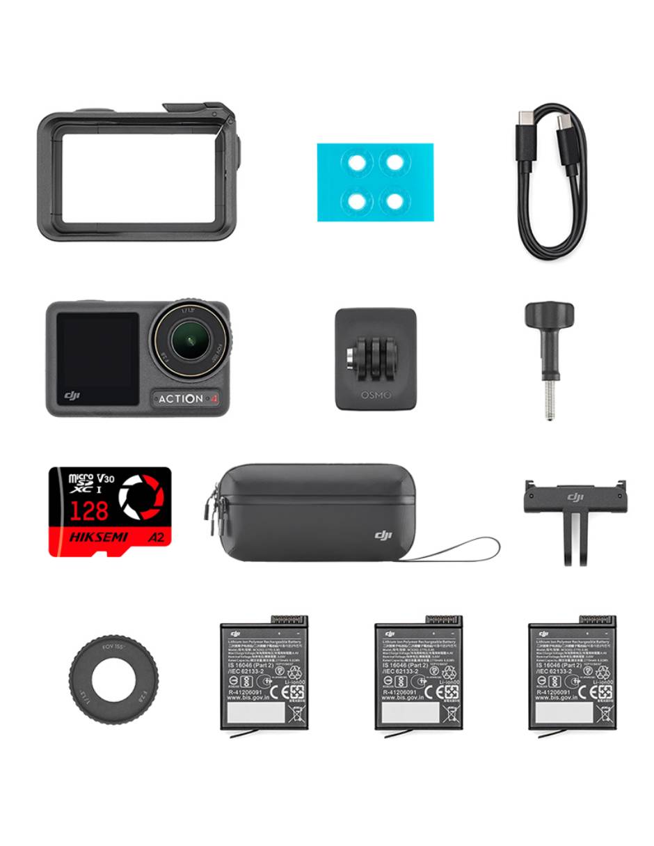 Cámara de acción Dji Osmo Action 4 New Bundle 4K/UHD