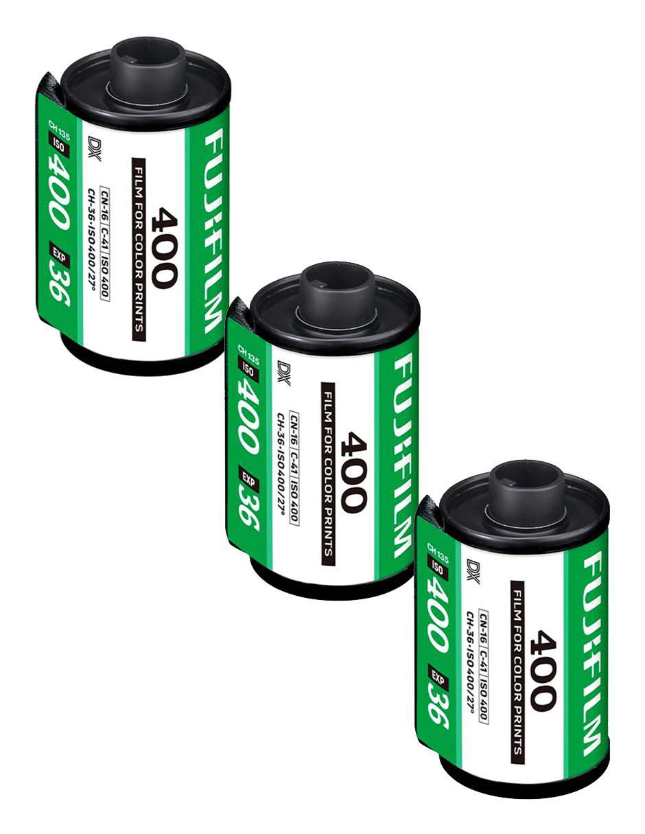 Papel fotógrafico Fujifilm 3-Pack Fujicolor CLN 400 135/36