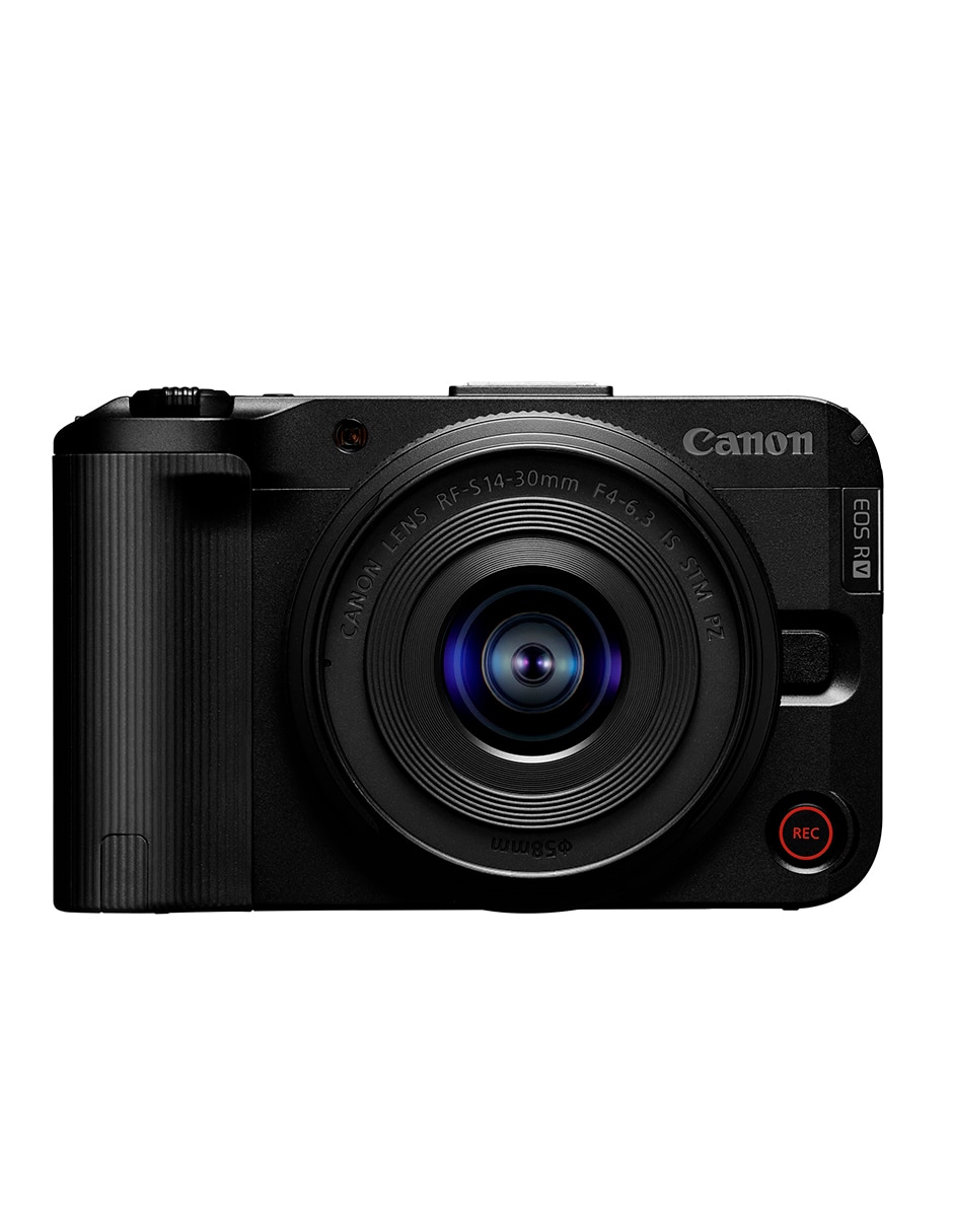 Kit cámara sin espejo y accesorios canon eos r50v con lente 14 a 30 mm f / 4