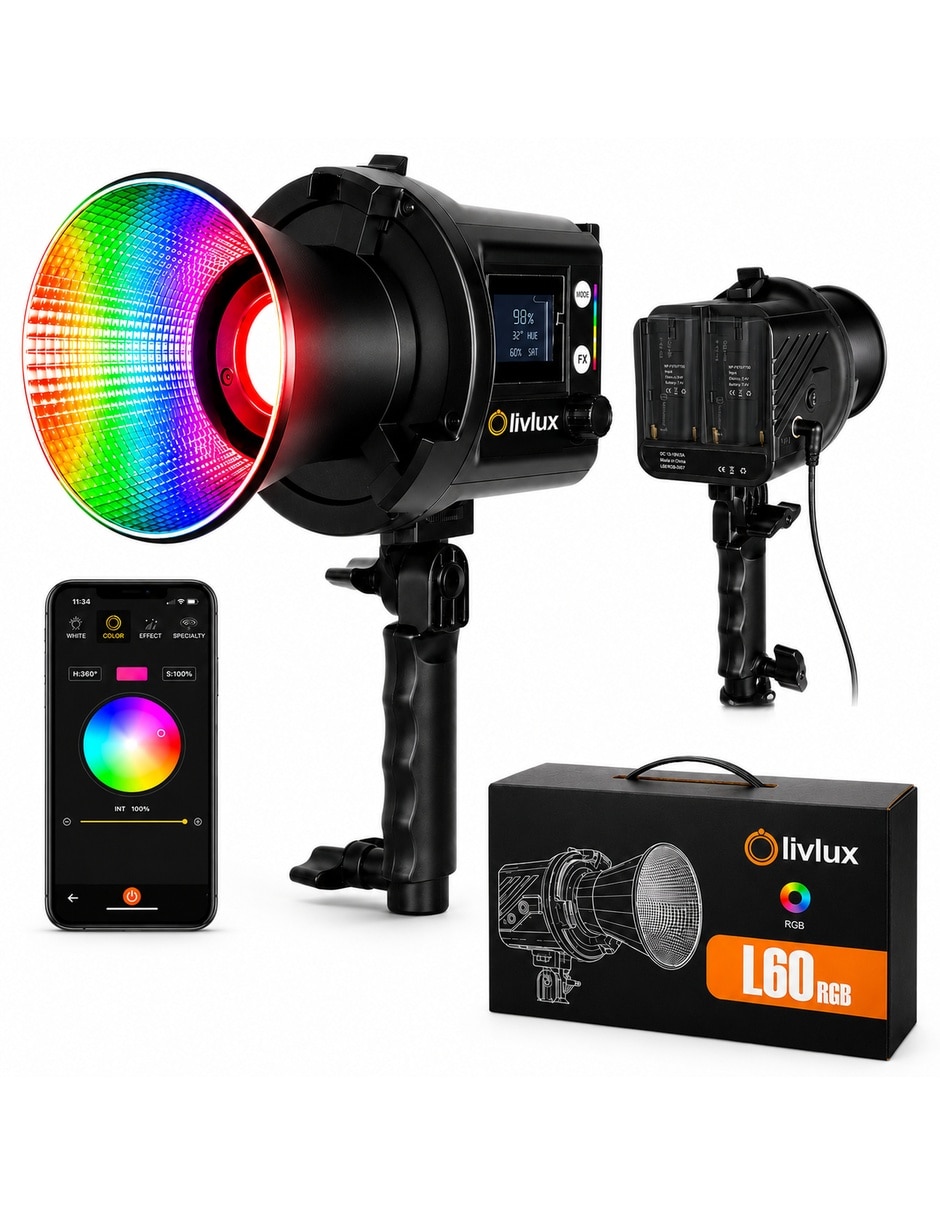 Lámpara para fotografía L60RGB Lámpara para fotografía L60RGB