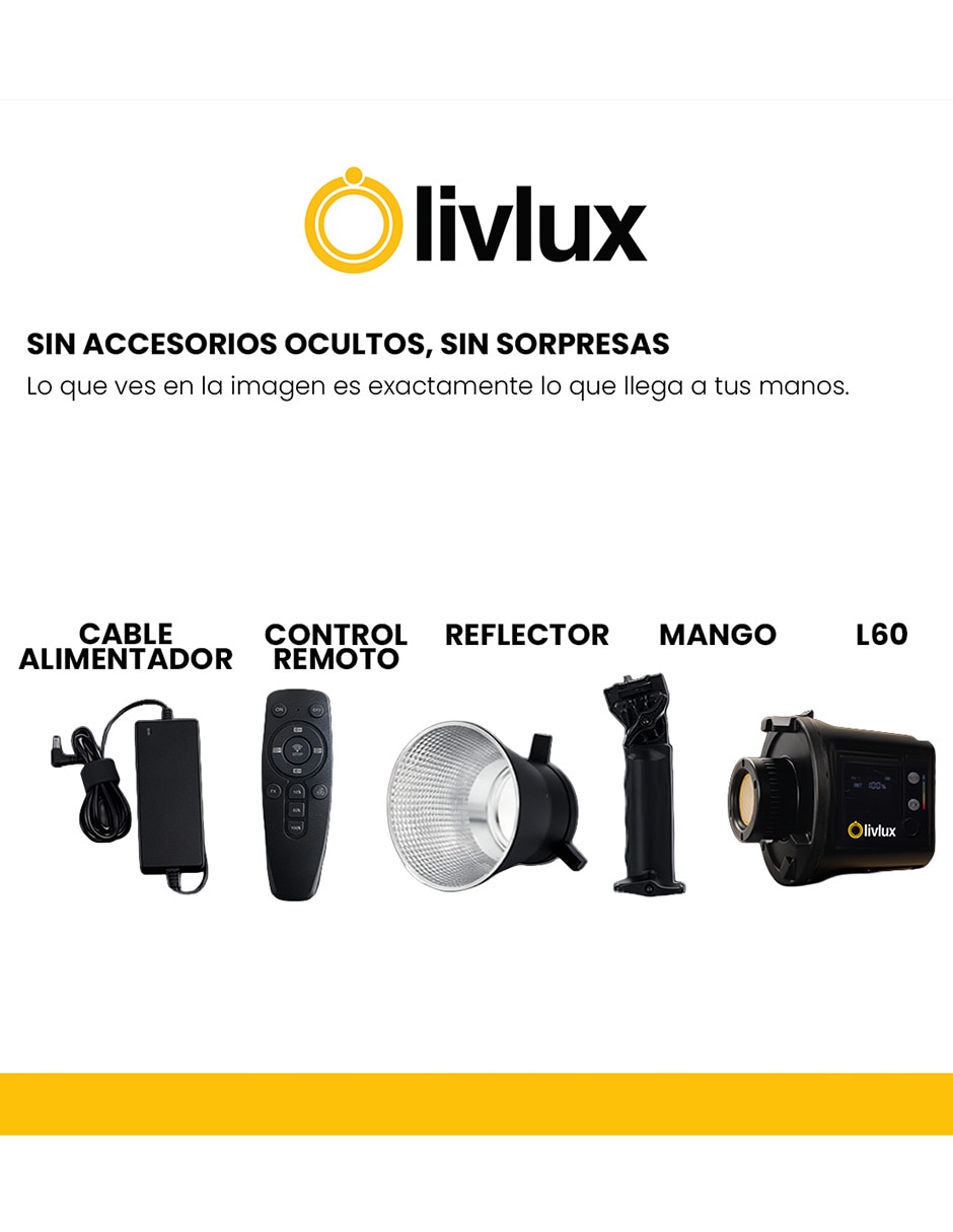 Lámpara para fotografía L60RGB 5