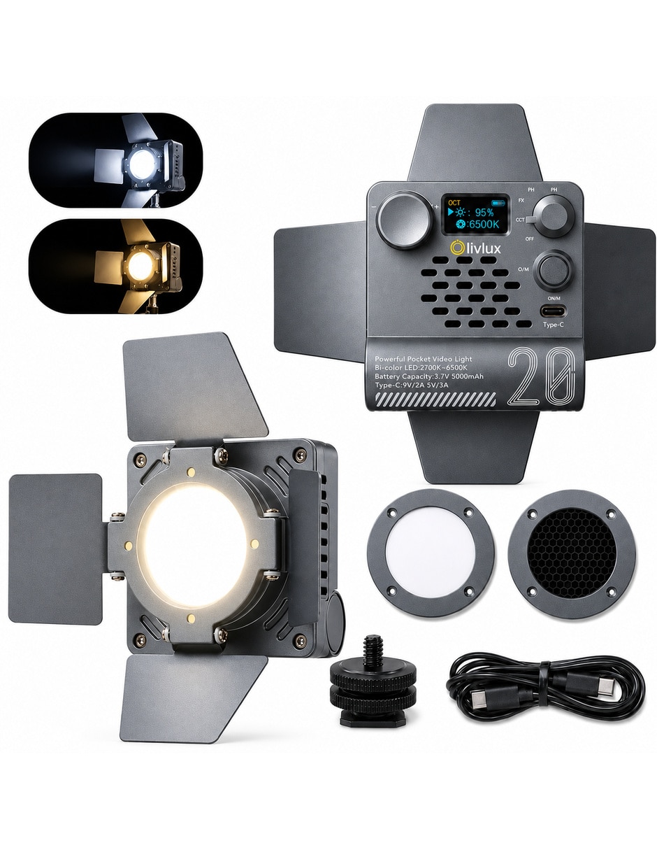 Lámpara para fotografía cr20
