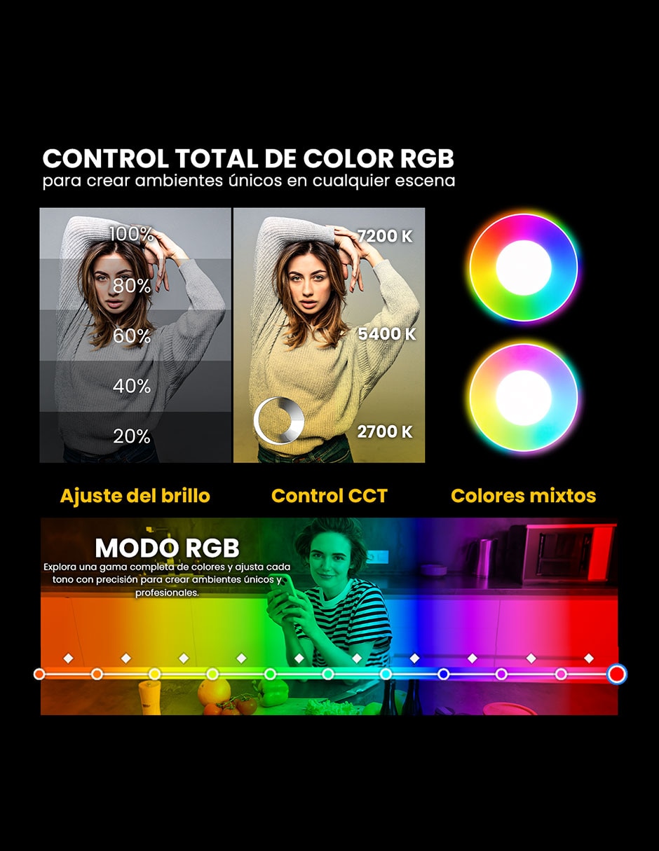 Lámpara para fotografía G800 5