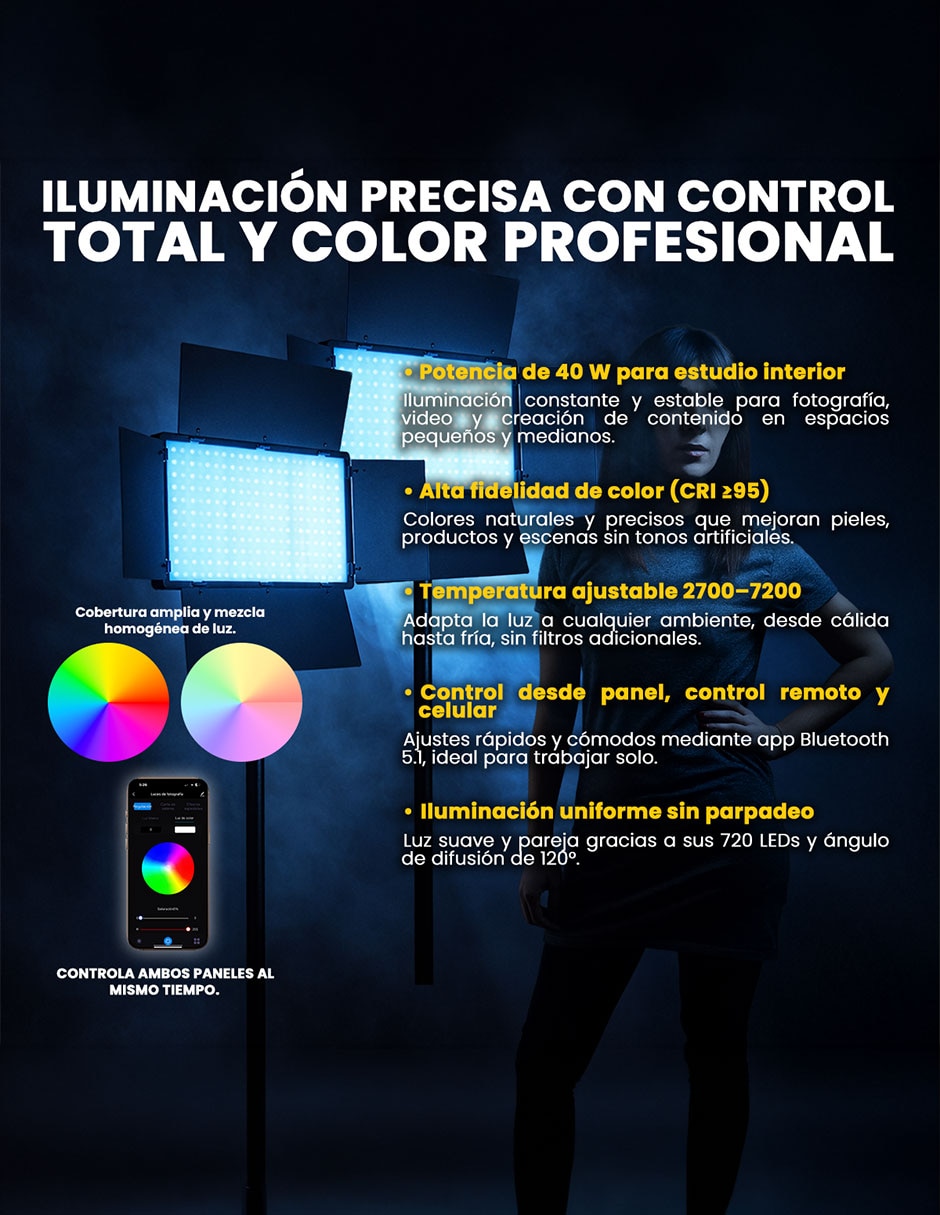 Lámpara para fotografía G800 5